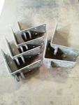 Heavy Duty Galvanized Steel & Female Outside Dock Corner Bracket Bundle Lot. Fixed Price $350.00.