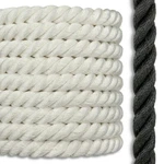 Premium 3 Strand Twisted White Black 100% Nylon Boat Rope Anchor Line Dock. Fixed Price $2057.99.