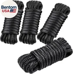 4 Pcs 3/8 15 Ft Boat Dock Lines, Nylon Double Braided, Rope. Fixed Price $28.57.
