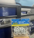 Anchor Lead Chain With Shackles 1/4" X 4' Galvanized Seachoice 44121. Fixed Price $19.99.