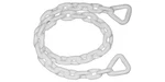 Seasense 0.25" X 4' White Vinyl Coated Anchor Chain With Oversized Links. Fixed Price $45.15.