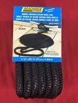 Dock Line Double Braided Nylon Rope 1/2" X 25' Black Seachoice 40381. Fixed Price $29.99.