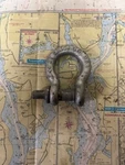 Chicago Hardware #201308 Galvanized Screw Pin Anchor Shackles 1/2".. Fixed Price $8.25.
