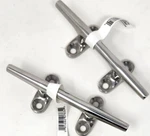 New West Marine Stainless Steel Yacht Cleat 5" Rope Tie Boat Deck Down 2-QTY. Fixed Price $20.00.