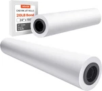 Vevor 24IN X 150FT Plotter Paper Rolls Cad Bond 20LB 2IN Core #R02. Fixed Price $26.36.
