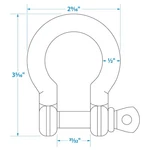 Seachoice 43201 Stainless Steel Anchor Shackle. Fixed Price $26.68.