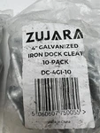 (pack Of 10) Zujara 4" Galvanized Iron Dock Cleats DC-4GI-10. Fixed Price $23.34.