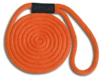 3/8" X 10' Solid Braid Dock Lines - Orange Made Usa. Fixed Price $13.99.