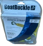 Boatbuckle 2" Wide X 25' Winch Strap Steel Hook W/ Loop End. Fixed Price $27.99.