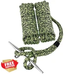 Young Marine 15FT Green/black Nylon Dock Lines 1/2" Double Braided 2PK. Fixed Price $34.99.