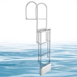 Vevor Retractable Dock Ladder 4 Steps Aluminum Alloy Boat Auto Lift Float. Fixed Price $129.99.