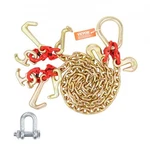 New Vevor G80 Bridle CHAIN,5/16" X 3' Towing With Hooks,t. Fixed Price $49.99.