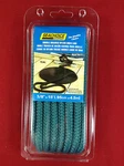 Dock Line Double Braided Nylon Rope 3/8" X 15' Teal Seachoice 39771. Fixed Price $14.99.