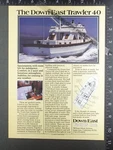 1979 Advertisement For Down East Trawler 40 Motor Yacht Boat. Fixed Price $12.50.