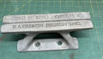 (2) Radisson Design Inc. Heavy Duty 10" Cast Aluminum Dock Cleats. Fixed Price $32.00.