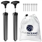 2-PACK Boat Fender Inflator Pump Kit, Includes Hand & 8 Inflation Needles. Fixed Price $19.00.