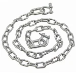 Stainless Steel 316 Anchor Chain 3/16" X 4' 3006.6575 With 1/4 Shackles. Fixed Price $25.99.