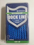 Attwood 11750-7 Solid Braided Mfp Dock Line 3/8" X 15 Ft Blue. Fixed Price $11.95.