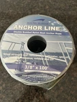 Young Marine 3/8"X 100' Black Nylon Anchor Line Double Braided. Fixed Price $28.00.