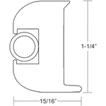 Taco Flex Vinyl Rub Rail Kit White Insert 50' Boat Yacht V11-3447WWK50-2. Fixed Price $491.48.