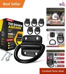 6PCS Heavy Duty Steel Rings Tie Down Anchors, Ultra Durable 3500 Pound Brea.... Fixed Price $25.47.