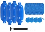 Rockville FEN410-BLUE Boat Fender Package Bumpers 10"X30", Covers, Lines. Fixed Price $184.95.