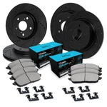 WHWH2-74047 R1 Concepts Brake Disc And Pad Kits 4-WHEEL Set Front & Rear For Vw. Fixed Price $404.98.