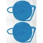 Pack Of 5/8 Inch X 25 Ft Blue Double Braid Nylon Mooring And Docking Lines. Fixed Price $82.18.
