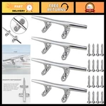 Marine Grade Stainless Steel Boat Dock Cleats 4"-10" Open Base, Mooring Tie Down. Fixed Price $47.99.