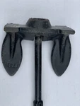 Vintage 15 Lb Boat Anchor - Unmarked Navy Type Coated. Fixed Price $12.79.