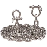 Deck Man 316 Stainless Steel 5/16 Boat Anchor Chain 2 Pcs 3/8 Anti-off Shackles. Fixed Price $183.02.
