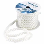 5/8 Inch 50 Ft 3 Strand Twisted Nylon Rope Dock Line Boat Mooring White. Fixed Price $39.99.