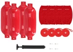 Rockville FEN410-RED Boat Fender Package Bumpers 10"X30", Covers, Lines. Fixed Price $184.95.