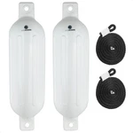 2-PACK Twin Eye Ribbed Boat Fenders 6.5 X 23-INCH, White. Fixed Price $38.00.