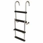 Jif Marine ASC-4 Folding Pontoon Ladder 4-STEP Molded Plastic W Cups 300LBS Alum. Fixed Price $157.87.