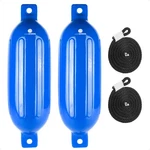 2-PACK Twin Eye Ribbed Boat Fenders 4.5 X 16-INCH, Blue. Fixed Price $32.00.