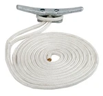 Sea Dog 302110020WH-1 White 3/8" X 20' Double-braid Nylon Dock Line Eye Splice. Fixed Price $19.95.