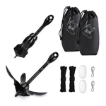 Alpinista Kayak Anchor, 3.5 Lb Paddle Board Kit With 40 Black 2 Pack. Fixed Price $100.26.