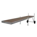 Roll-in-dock Straight Aluminum Frame With Composite Removable Decking Complete. Fixed Price $2995.00.