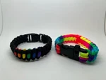 Lgbtq Outdoor Survival Paracord Bracelet 7 Core Braided Rope For Emergency. Fixed Price $18.00.