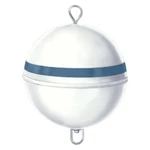 Jim-buoy 4401 Premium Mark V 15" D White/blue Stripe Mooring. Fixed Price $317.42.