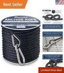 Boat Anchor Rope - Double Braided Marine Line 100/150 200/300.... Fixed Price $95.48.