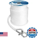 Marine System Made 3/8 Inch 100FT 150FT Premium Solid Braid Mfp Black Gray. Fixed Price $47.89.