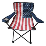 Folding Camping Chair American Flag Design Portable With Cup Holder+carrying Bag. Fixed Price $29.59.