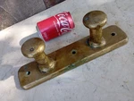 Old Maritime Marine Bronze Mooring Tie Down Rope Dock Boat Cleat Yacht Bollard. Fixed Price $175.00.