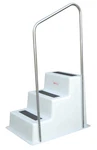 Taylor Made 47301 Hand Rail Three Dock Step, White, 26"W X 58"H. Fixed Price $131.99.