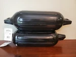 (lot Of 2) Shoreline Marine Inflatable Fenders, SIZE:4.5" X 16", Color: Blk-new!. Fixed Price $35.90.
