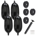 4 Black 5.5" X 20" Ribbed Marine Boat Fender Vinyl Bumper Dock Shield Protection. Fixed Price $40.79.