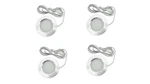 Pack Of 4X Vw Camper Van Narrow Boat Led Lights Satin Chrome Warm White 12V Dc. Fixed Price $13.99.