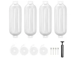 Xgeek Fenders 4/PCS 5.5 In Bumpers Boats Up To 35FT, White. Fixed Price $39.99.